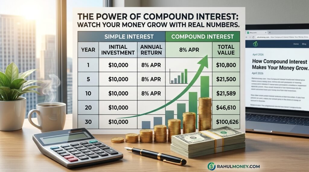 How Compound Interest Makes Your Money Grow — With Real Numbers